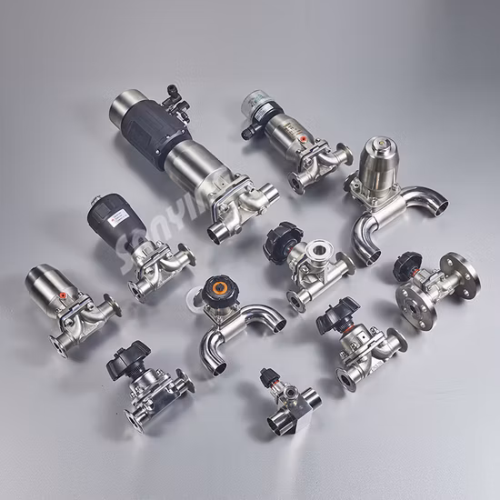 Sanitary Clamped Pneumatic Diaphragm Valves