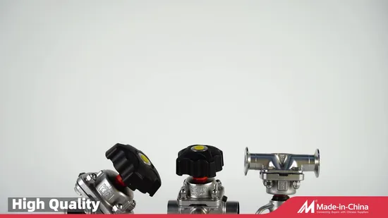 Valvole a membrana sanitarie di regolazione intelligente con testata di controllo del flusso per bevande